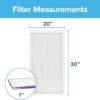 OlitAir 20x25x1 MERV 8 Air Filter,AC Furnace Air Filter,Reusable ABS Plastic Frame, 7 Pack Replaceable Filter Media (Actual Size 19 3/4" x 24 3/4" x 3/4") - - Image 2