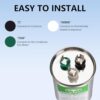 Capacitor 35/5 Uf Mfd±6% Dual Run Start Ac Capacitor for HVAC Systems Air Conditioner Units Fan Motor Starts Heat Pumps Condensers and Straight Cool Applications Operates 370/440vac Frequency 50/60hz  Industrial & Scientific - Image 5