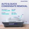 Aquastrong 1/38 HP 85 GPH HAVC Condensate Pump, 115V/230V, Automatic Safety Switch, AC Condensate Removal for Air Conditioner, Furnace, Dehumidifier, 3.3' Power Cord  Industrial & Scientific - Image 2