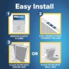 OlitAir 20x25x1 MERV 8 Air Filter,AC Furnace Air Filter,Reusable ABS Plastic Frame, 7 Pack Replaceable Filter Media (Actual Size 19 3/4" x 24 3/4" x 3/4") - - Image 3