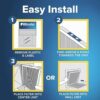 Filtrete 20x25x1 AC Furnace Air Filter, MERV 5, MPR 300, Capture Unwanted Particles, 3-Month Pleated 1-Inch Electrostatic Air Cleaning Filter, 6-Pack (Actual Size19.69x24.69x0.81 in) - - Image 3