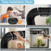 Rubber-Cal "HVAC Insulated-Flex" Ducting Ventilation Duct Hose, 4-Inch by 25-Feet  Tools & Home Improvement - Image 4