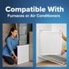OlitAir 20x25x1 MERV 8 Air Filter,AC Furnace Air Filter,Reusable ABS Plastic Frame, 7 Pack Replaceable Filter Media (Actual Size 19 3/4" x 24 3/4" x 3/4") - - Image 6